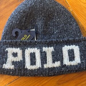 Polo Ralph Lauren Gray Knit Beanie